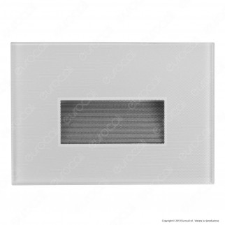 FAI Punto Luce Segnapasso LED Montaggio Incasso Rettangolare 3W 38°