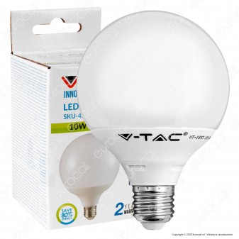 V-Tac VT-1893 Lampadina LED E27 10W Globo G95 - SKU 4276 / 4277 / 4278