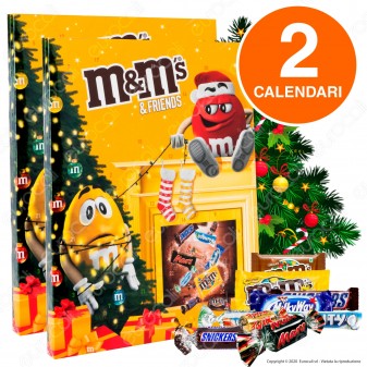 M&M's & Friends Calendario dell'Avvento - 2 Confezioni da 361g