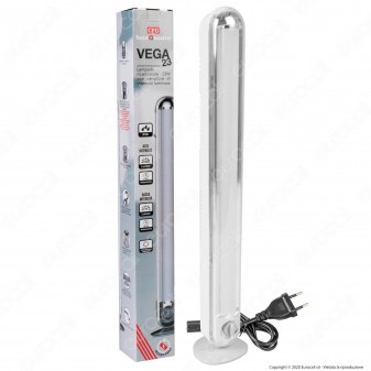 CFG Vega Lampada LED 23W Ricaricabile con Variatore di Intensità