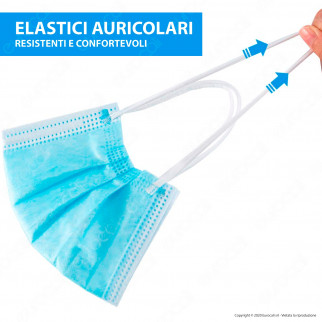 Sicura Protection 50 Mascherine Chirurgiche Monouso Filtranti Tipo II