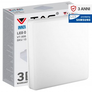 V-Tac VT-8066 SQ Plafoniera LED Quadrata 25W - SKU 13959 / 13969 / 13979