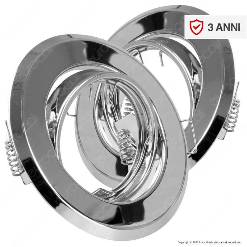 V-Tac VT-817 Portafaretto Orientabile Rotondo da Incasso per