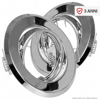 V-Tac VT-817 Portafaretto Orientabile Rotondo da Incasso per