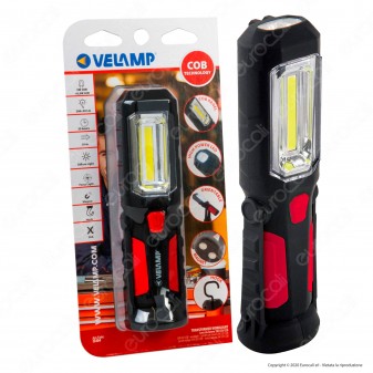 Velamp IS404 Lampada da Lavoro 1+8 LED Multifunzione - mod.IS404