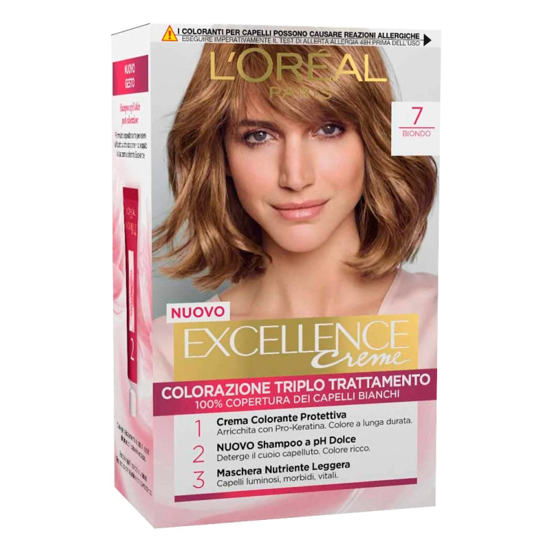 L'Oréal Paris Excellence Colorazione Permanente 7 Biondo Triplo