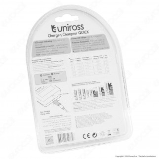 Uniross Caricabatterie Rapido per AA / HR6 - AAA / HR03 con 4