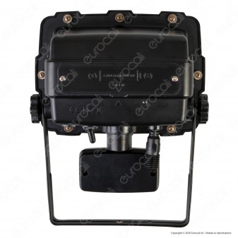 Velamp INCA Faretto LED COB 10W a Batteria con Pannello Solare e