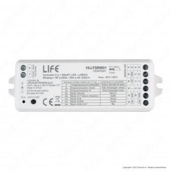 Life Modulo Controller Dimmer Wi-Fi per Strisce LED 12V e 24V