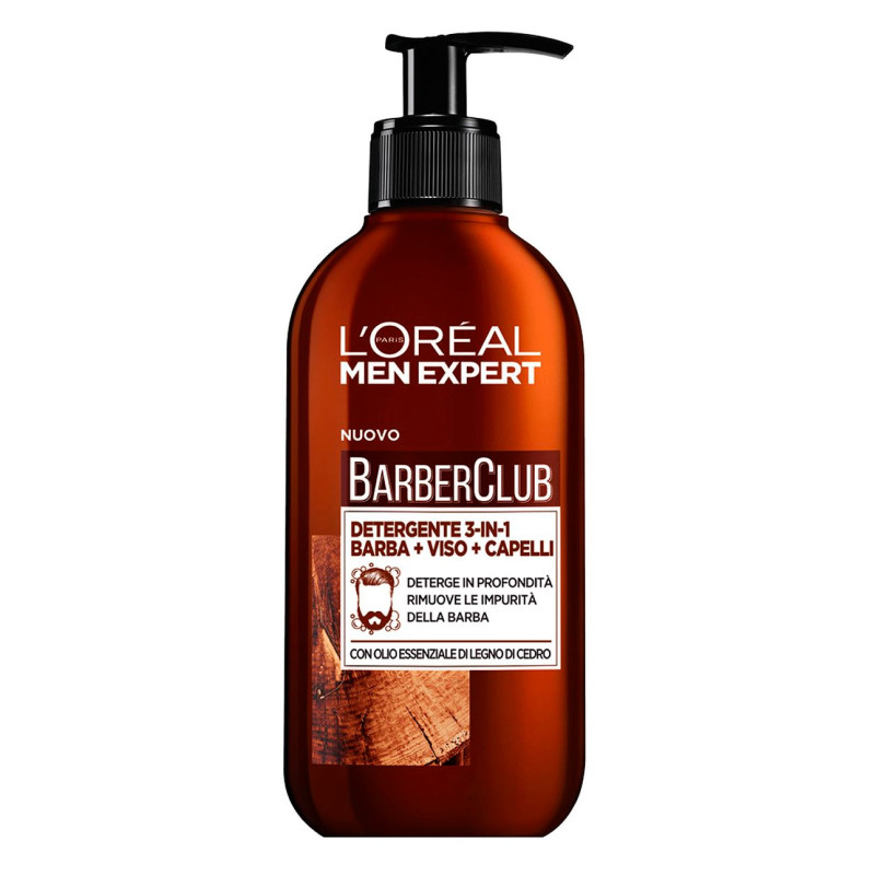L'Oréal Paris Men Expert Barber Club Detergente 3in1 Viso Barba