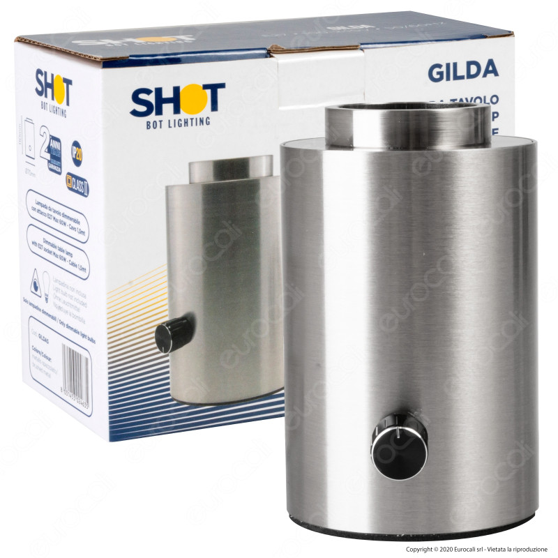 Bot Lighting Shot Lampada da Tavolo con Portalampada per Lampadine