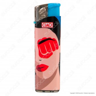 Ciao Accendino Elettronico Fantasia Stop Violence Against Women -