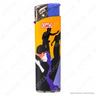 Ciao Accendino Elettronico Fantasia Stop Violence Against Women -