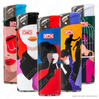 Ciao Accendino Elettronico Fantasia Stop Violence Against Women -