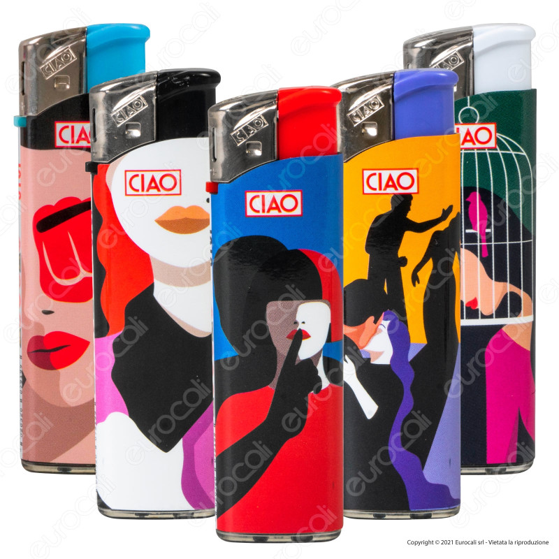 Ciao Accendino Elettronico Fantasia Stop Violence Against Women -