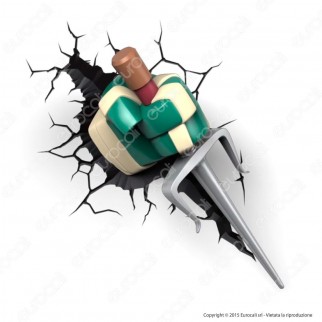 3D Light Fx Teenage Mutant Ninja Turtles Sai di Raffaello - Lampada