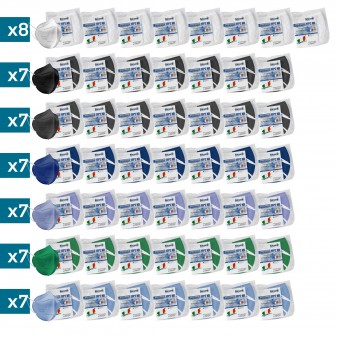 Sicura Protection 50 Mascherine Protettive Colorate Monouso con