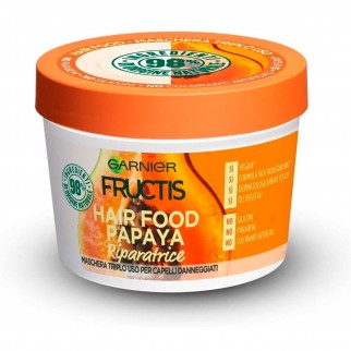 Garnier Fructis Kit Hair Food Papaya Shampoo Balsamo e Maschera -