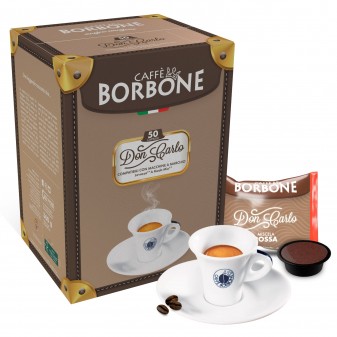 50 Capsule Caffè Borbone Don Carlo Miscela Rossa - Cialde Compatibili
