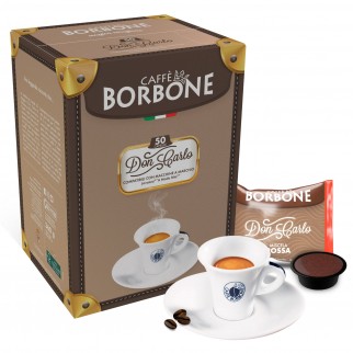 50 Capsule Caffè Borbone Don Carlo Miscela Rossa - Cialde Compatibili