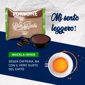 50 Capsule Caffè Borbone Don Carlo Decaffeinato - Cialde Compatibili
