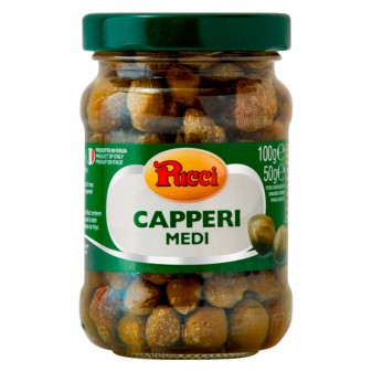Pucci Capperi Medi Sottaceto - Vasetto da 100g