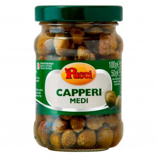 Pucci Capperi Medi Sottaceto - Vasetto da 100g