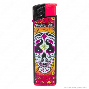 SmokeTrip Accendini Elettronici Ricaricabili Fantasia Teschi - Box da