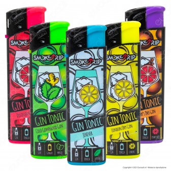 SmokeTrip Accendini Elettronici Ricaricabili Fantasia Gin Tonic - 5