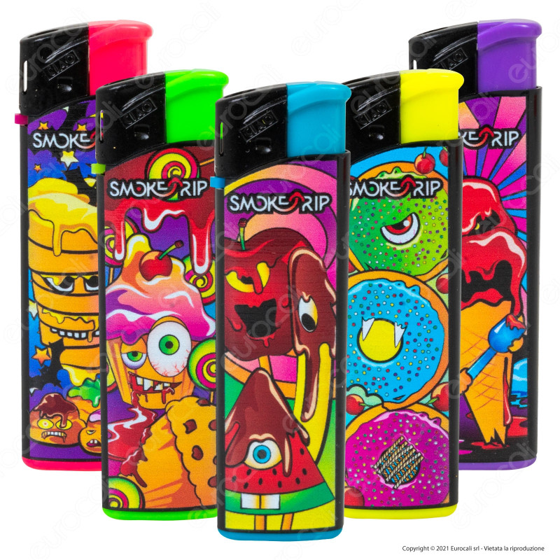 SmokeTrip Accendini Elettronici Ricaricabili Fantasia Dolci - 5