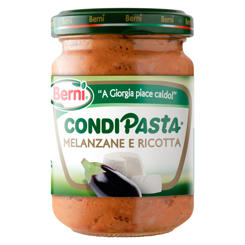Berni Condipasta Melanzane e Ricotta - Vasetto da 130g