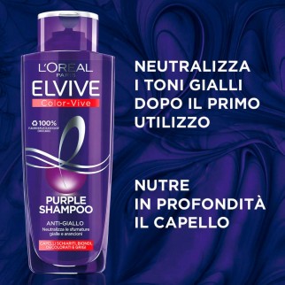 L'Oréal Paris Elvive Color-Vive Purple Shampoo Anti-Giallo - Flacone