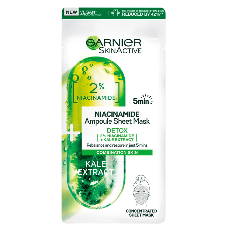 Garnier SkinActive Niacinamide Maschera in Tessuto Ampolla Detox