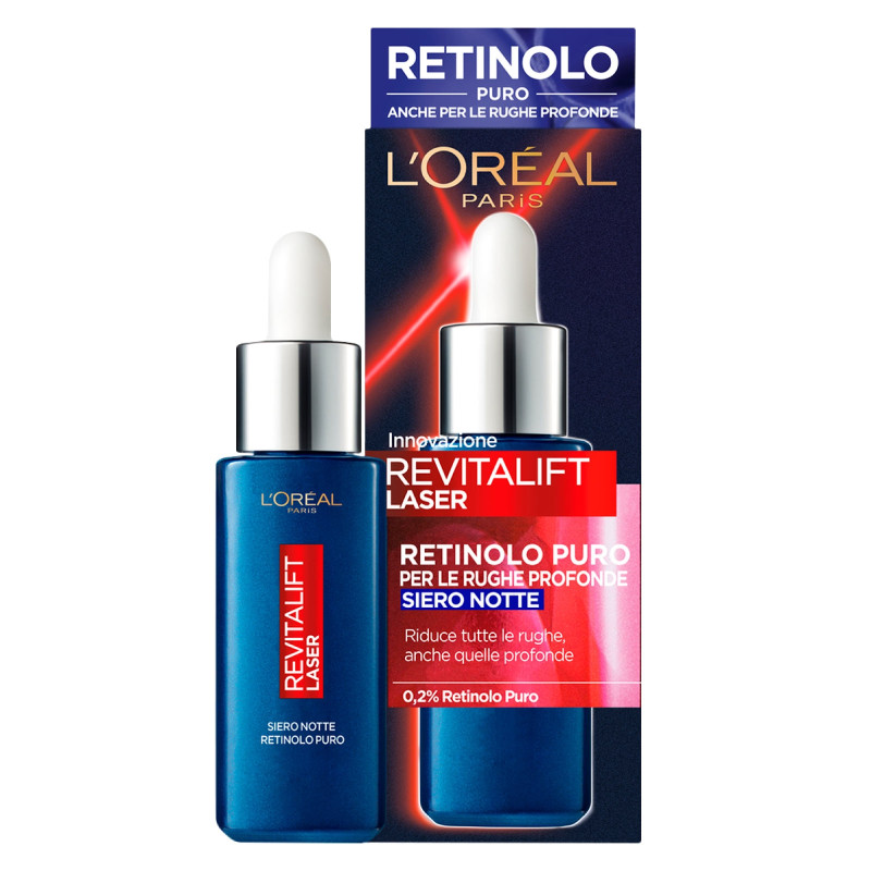 L'Oréal Paris Revitalift Laser Siero Notte con Retinolo Puro -
