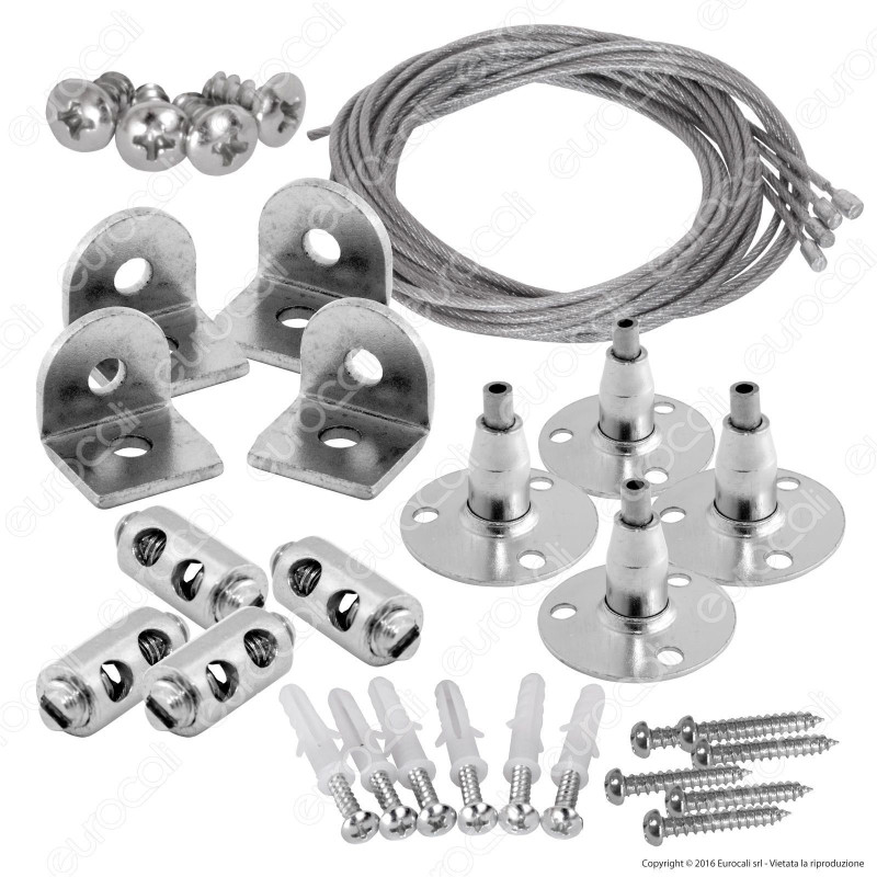 V-Tac Kit per Montaggio a Sospensione di Pannelli LED - SKU 6018