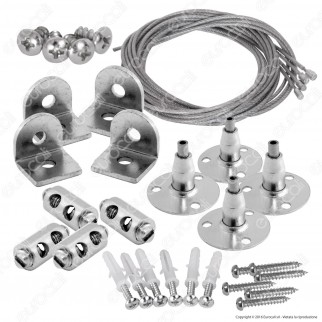 V-Tac Kit per Montaggio a Sospensione di Pannelli LED - SKU 6018