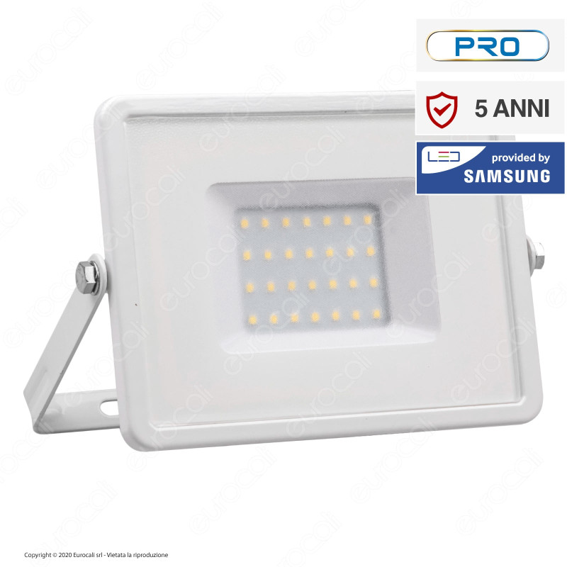 V-Tac PRO VT-30 Faro LED SMD 30W Ultrasottile Chip Samsung da Esterno