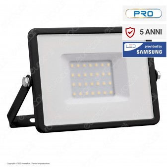 V-Tac PRO VT-30 Faro LED SMD 30W Ultrasottile Chip Samsung da Esterno