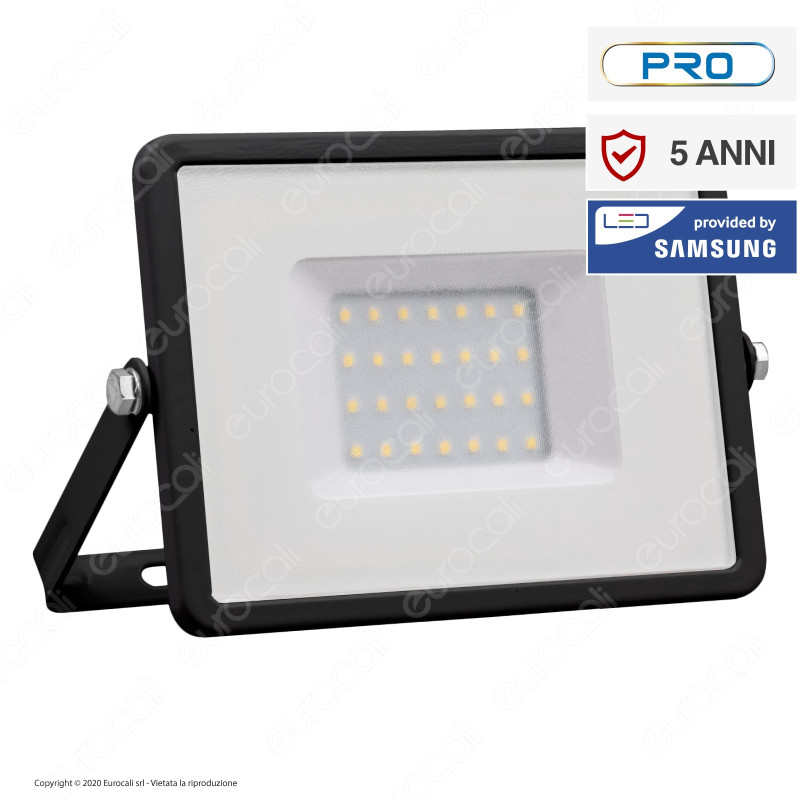 V-Tac PRO VT-30 Faro LED SMD 30W Ultrasottile Chip Samsung da Esterno