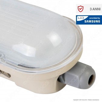 V-Tac VT-120136 Tubo LED Plafoniera M-Series 36W Lampadina 120cm Impermeabile IP65 - SKU 20219 /