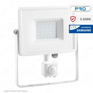 V-Tac PRO VT-30-S Faretto LED 30W Ultra Sottile Slim Chip Samsung con