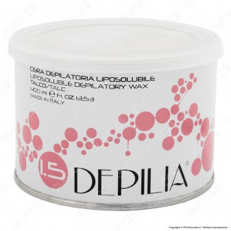 Depilia 1.5 Talco Cera Depilatoria Liposolubile per Ceretta - 1