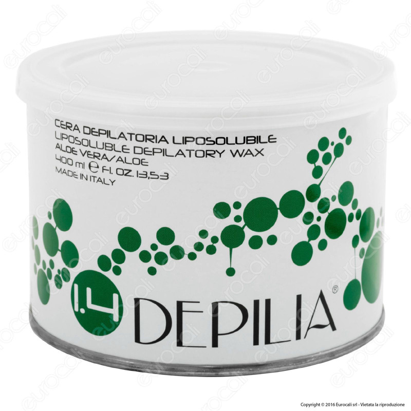 Depilia 1.4 Aloe Vera Cera Depilatoria Liposolubile per Ceretta - 1