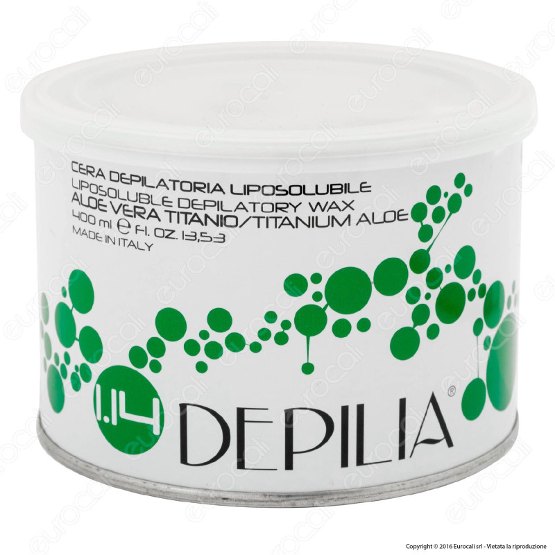 Depilia 1.14 Aloe Vera Titanio Cera Depilatoria Liposolubile per
