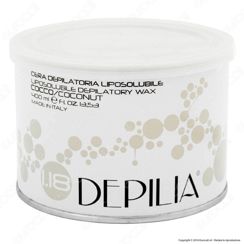 Depilia 1.18 Cocco Depilatoria Liposolubile per Ceretta - 1 Barattolo