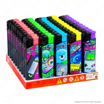 SmokeTrip Accendini Elettronici Ricaricabili Fantasia Techno Vintage