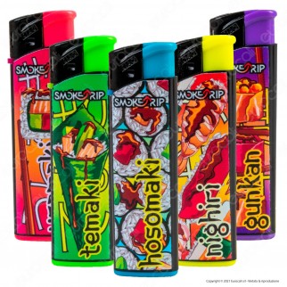 SmokeTrip Accendini Elettronici Ricaricabili Fantasia Sushi - 5