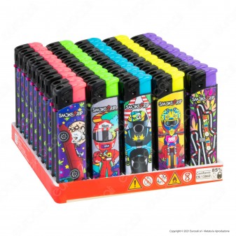 SmokeTrip Accendini Elettronici Ricaricabili Fantasia Motors - Box da
