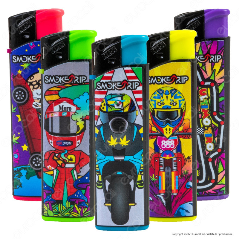 SmokeTrip Accendini Elettronici Ricaricabili Fantasia Motors - 5