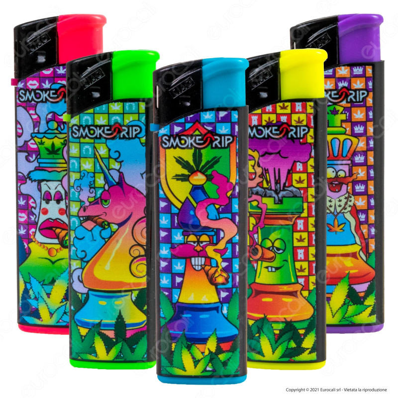 SmokeTrip Accendini Elettronici Ricaricabili Fantasia Scacchimatti -